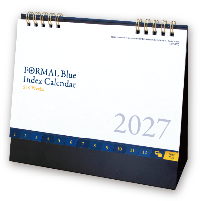 FORMAL Blue Index Calendar　※