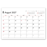 6 Weeks Calendar（ﾚｯﾄﾞ） 3