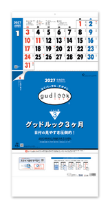 グッドルック3ヶ月（日付マーカー付）-上から順タイプ-
